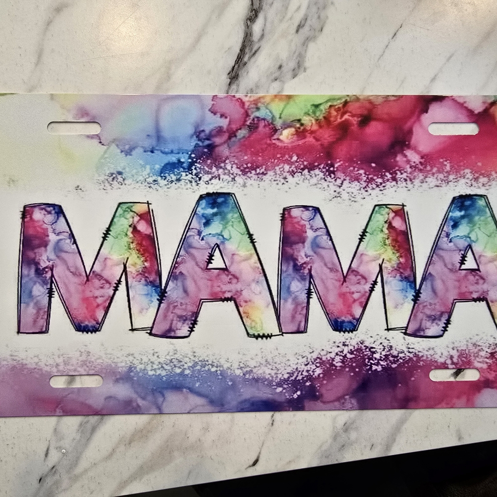 Colorful 'MAMA' Decorative Plate
